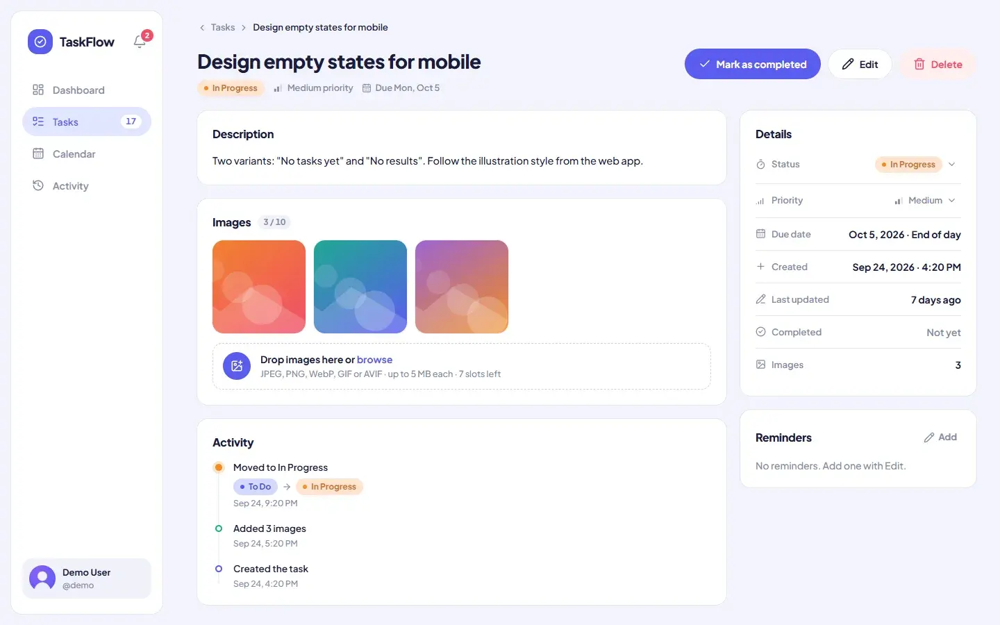 TaskFlow screenshot 4